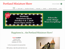 Tablet Screenshot of portlandminiatureshow.com